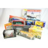 22 X Boxed, carded and cased diecast construction and emergency services models to include 7 x Tesco