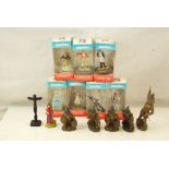 Five original Elastolin Native American figures plus 7 x boxed Starlux La Revolution Francaise