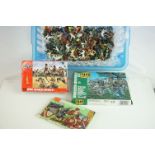 Three boxed plastic figures to include 1:72 scale Airfix A01718 WWII Japanese Infantry, 1:72 scale