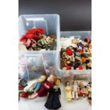 Large quantity of small sized dolls to include Norah Wellings, Greek Boy (NYC) etc, plastic,