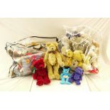 Large collection of contemporary teddy bears to include TY, etc, plus a TY Beanie Babes calendar