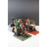 Three steam engines to include Mamod Steam Roller, Mamod Stationary engine and an SEL Stationary