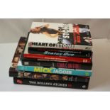 Memorabilia - A Collection of 7 books to include 6 on the Rollings Stones & Mick Jagger, plus one on