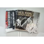Music Collectables - Three Neil Young concert programmes with tickets (NEC 24th Sept 1982, NEC