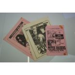 Music Posters - Three original Glastonbury Town Hall flyers featuring Fleetwood Mac & The Loot,