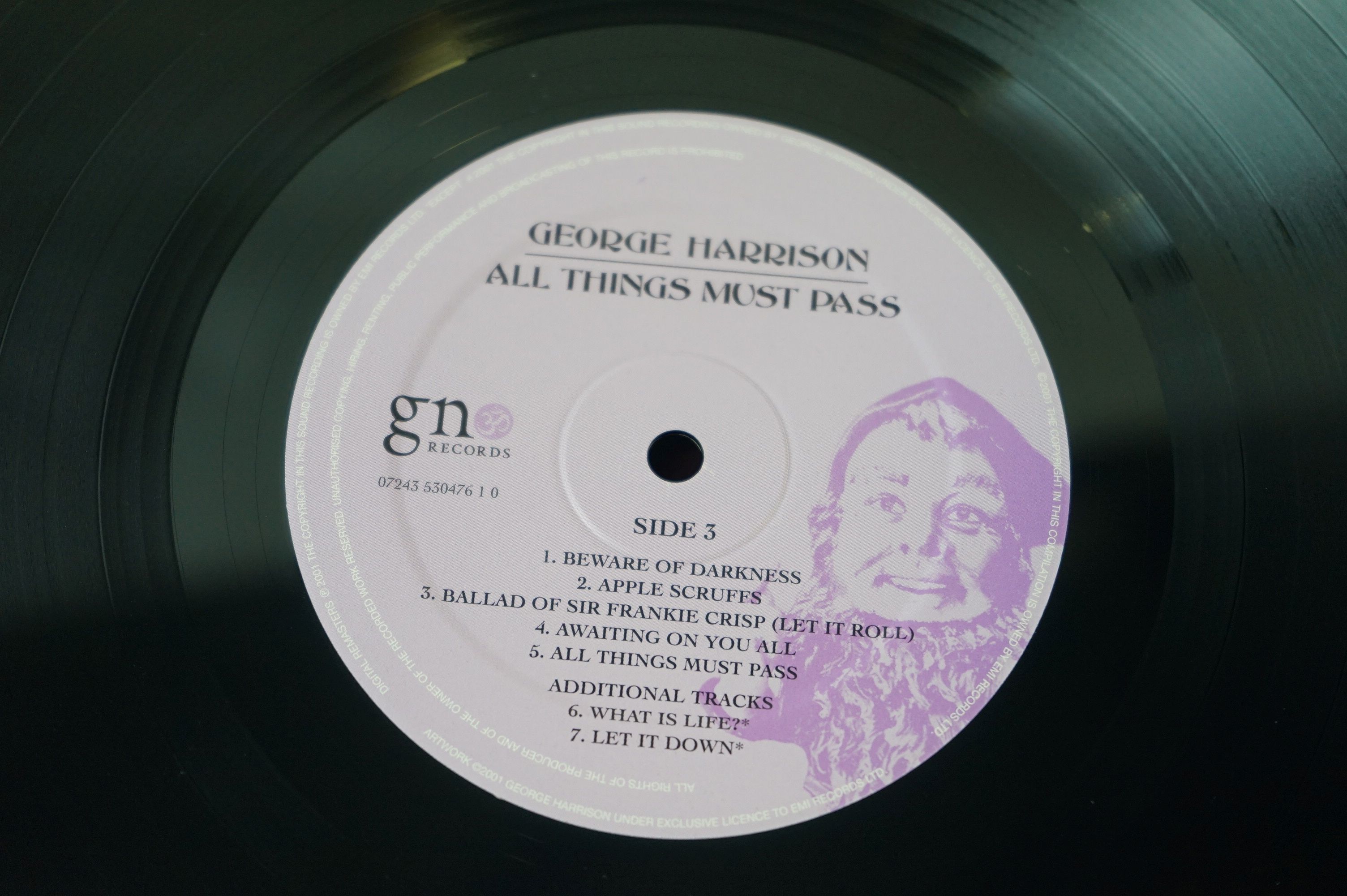 Vinyl - George Harrison All Things Must Pass (GnOM Records 7243 5 3047412) 3 LP box set (2001 - Image 7 of 8