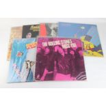 Vinyl - Five The Rolling Stones LPs plus a pink coloured Miss You 12", LPs include Rolled Gold,