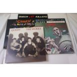 Vinyl - Queen collection of 5 LP's to include A Kind Of Magic,, The Works, Live Magic, News Of The