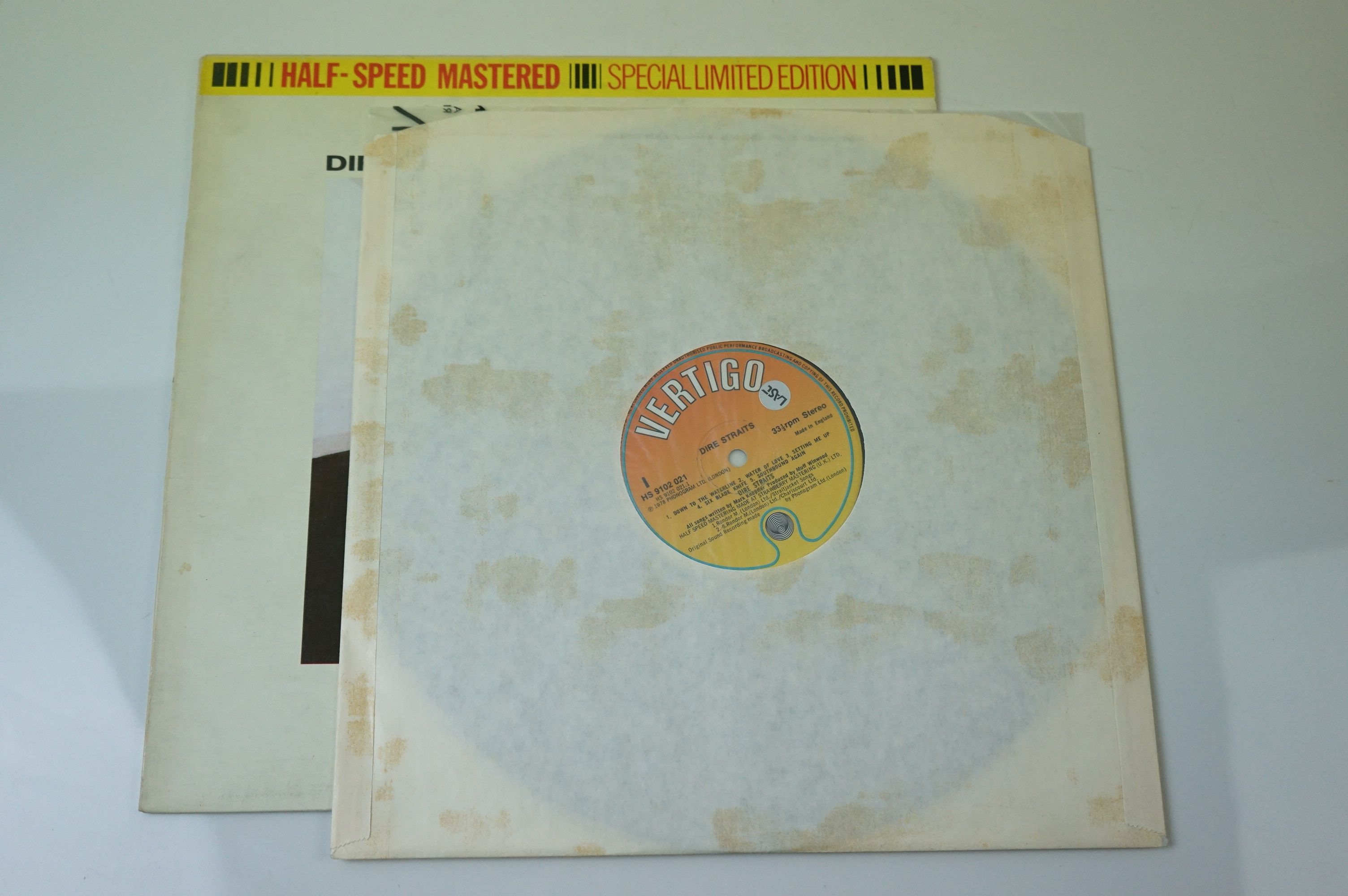 Vinyl - Dire Straits 3 LP's to include Brothers In Arms (Warner Bros 49377-1) Love Over Gold ( - Image 4 of 13