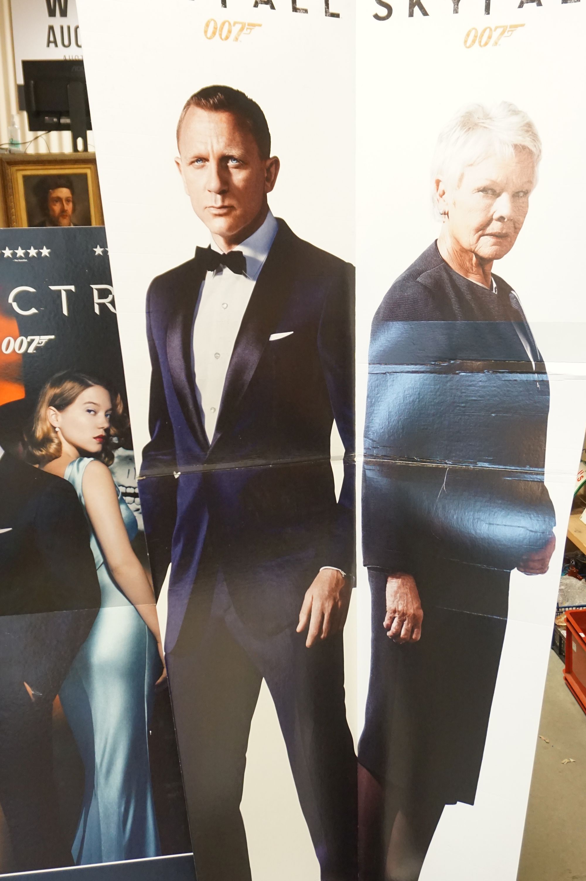 Three Cardboard Cinema Foyer Film Advertising Signs including Two Jams Bond Skyfall and the other - Image 4 of 8