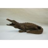 Bronze Figure of a Crocodile
