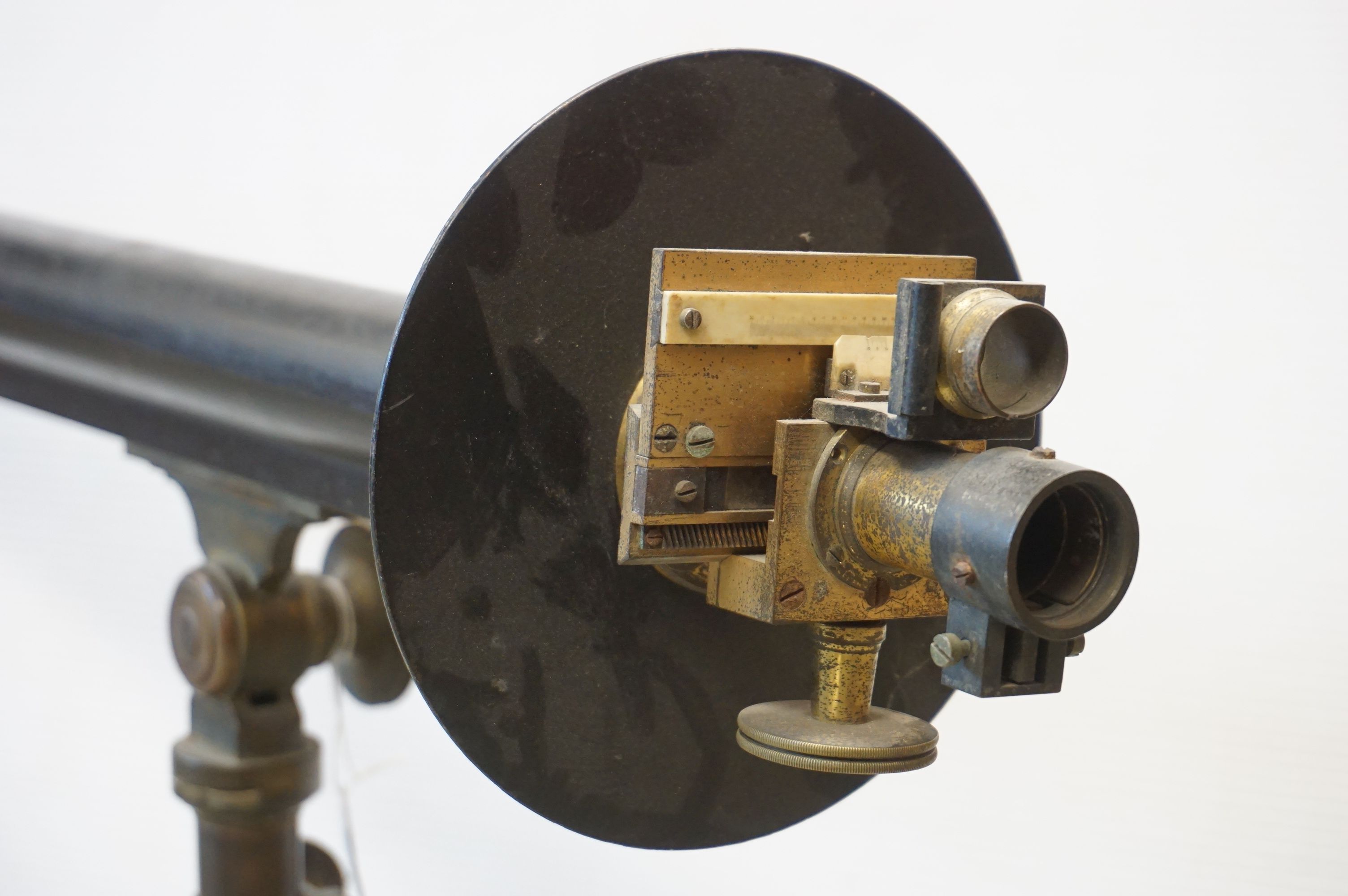 Late 19th / Early 20th century Metal and Gilt Brass Case for a Scientific Instrument held on a - Image 4 of 6