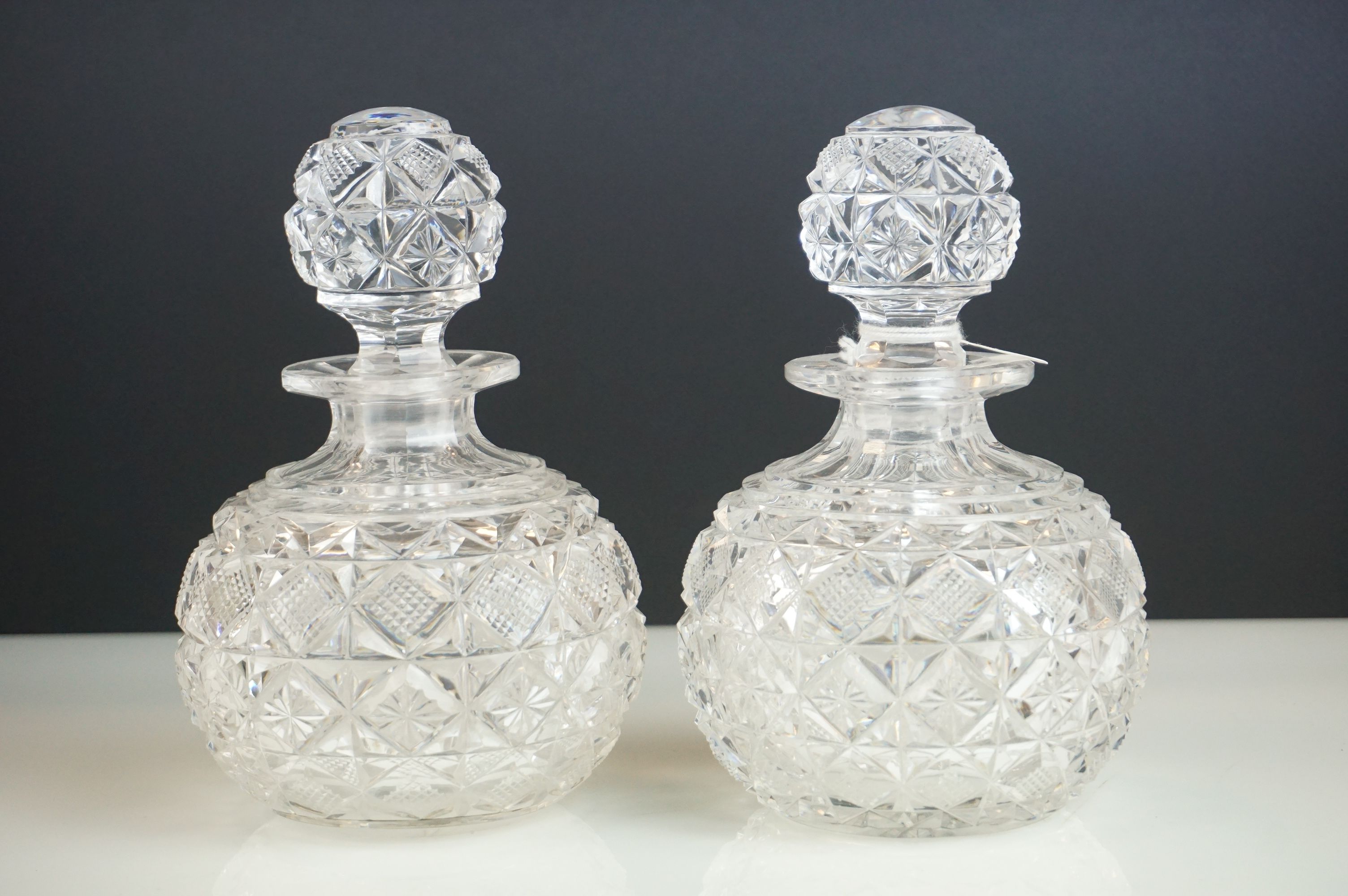 Collection of Glassware including Pair of Cut Glass Perfume Bottles / Decanters, 18cms high, Jack in - Image 11 of 13