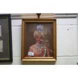 Gilt Framed Oil Painting Portrait of a Maharaja