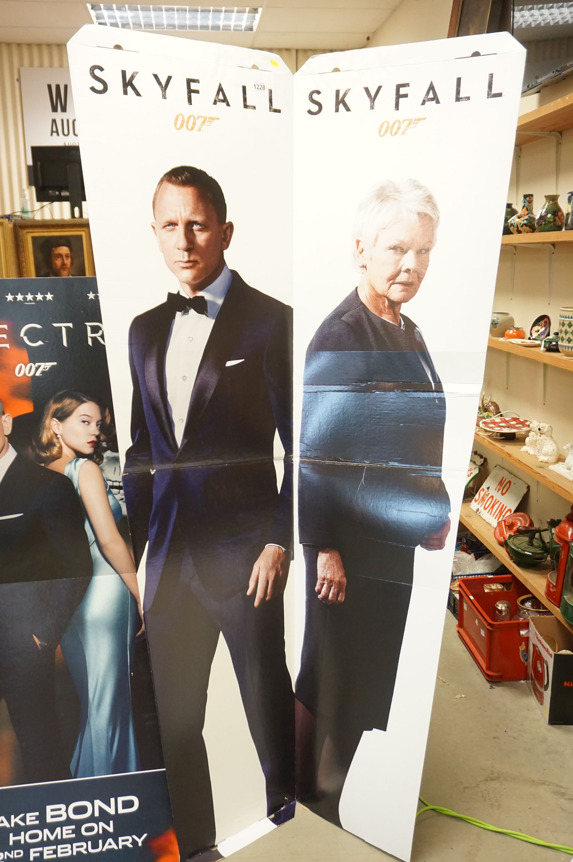 Three Cardboard Cinema Foyer Film Advertising Signs including Two Jams Bond Skyfall and the other - Image 3 of 8