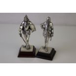 Two Royal Hampshire Silver Plated Tudor Figures