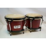 Pair of vintage tomtom drums.