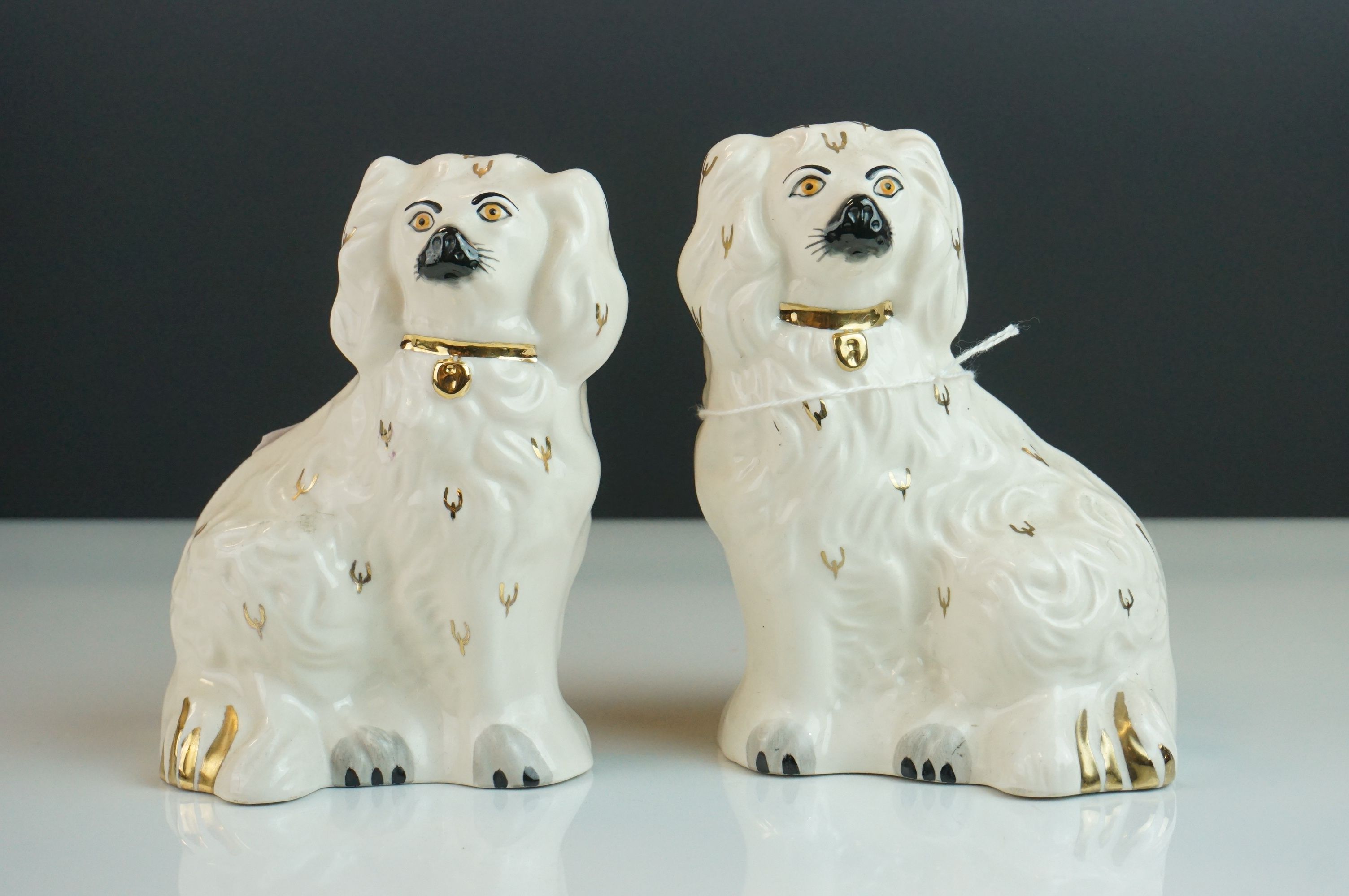 Pair of Royal Doulton Dogs in the form of Staffordshire Mantle Dogs, impressed marks 1378-6 L, 14cms