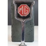 Early to Mid 20th century Chrome ' MG ' Car Badge