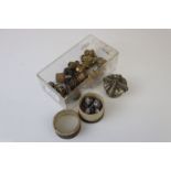 A collection of vintage finials and stoppers.