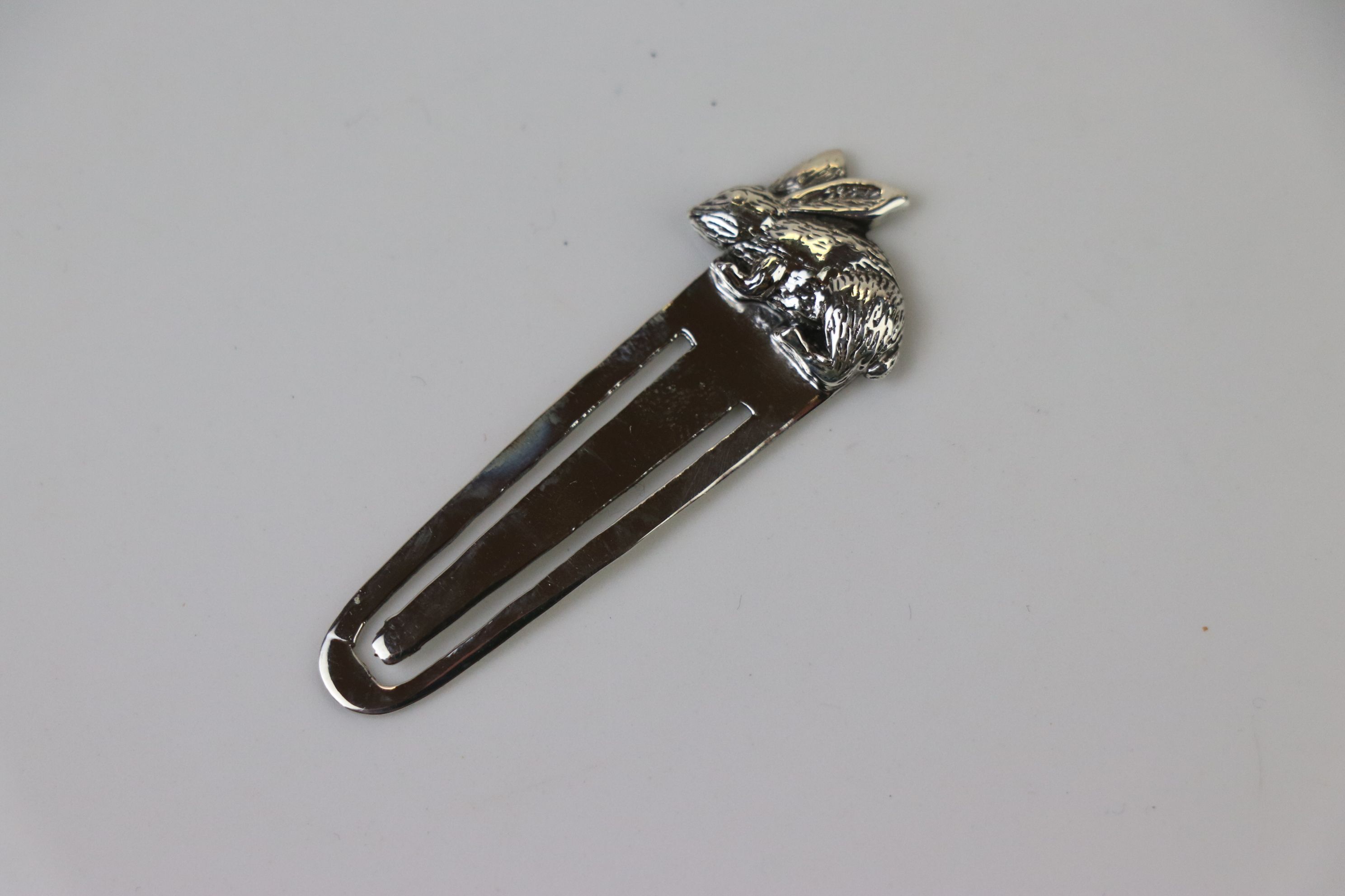 Silver Bookmark with Rabbit finial