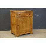 Victorian Pine Pot Cupboard with Drawer