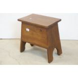 Vintage Fruitwood Box Stool