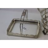 Two vintage sterling silver baskets.