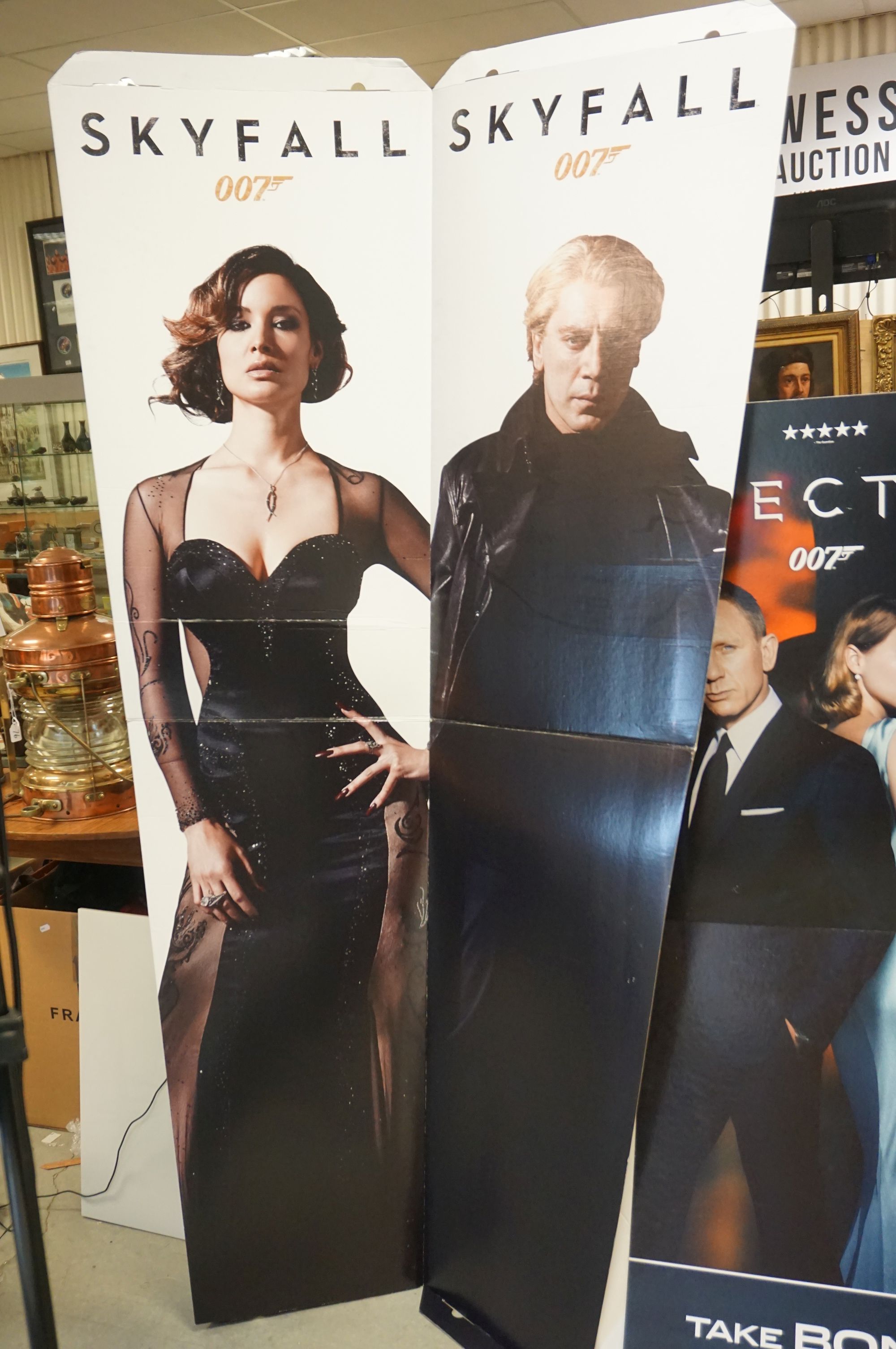 Three Cardboard Cinema Foyer Film Advertising Signs including Two Jams Bond Skyfall and the other - Image 7 of 8