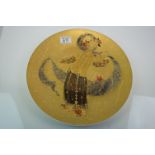 Rosenthal ' Scheherazade ' Gilt Charger by Bjorn Wiinblad, signed to front face, 33cms diameter