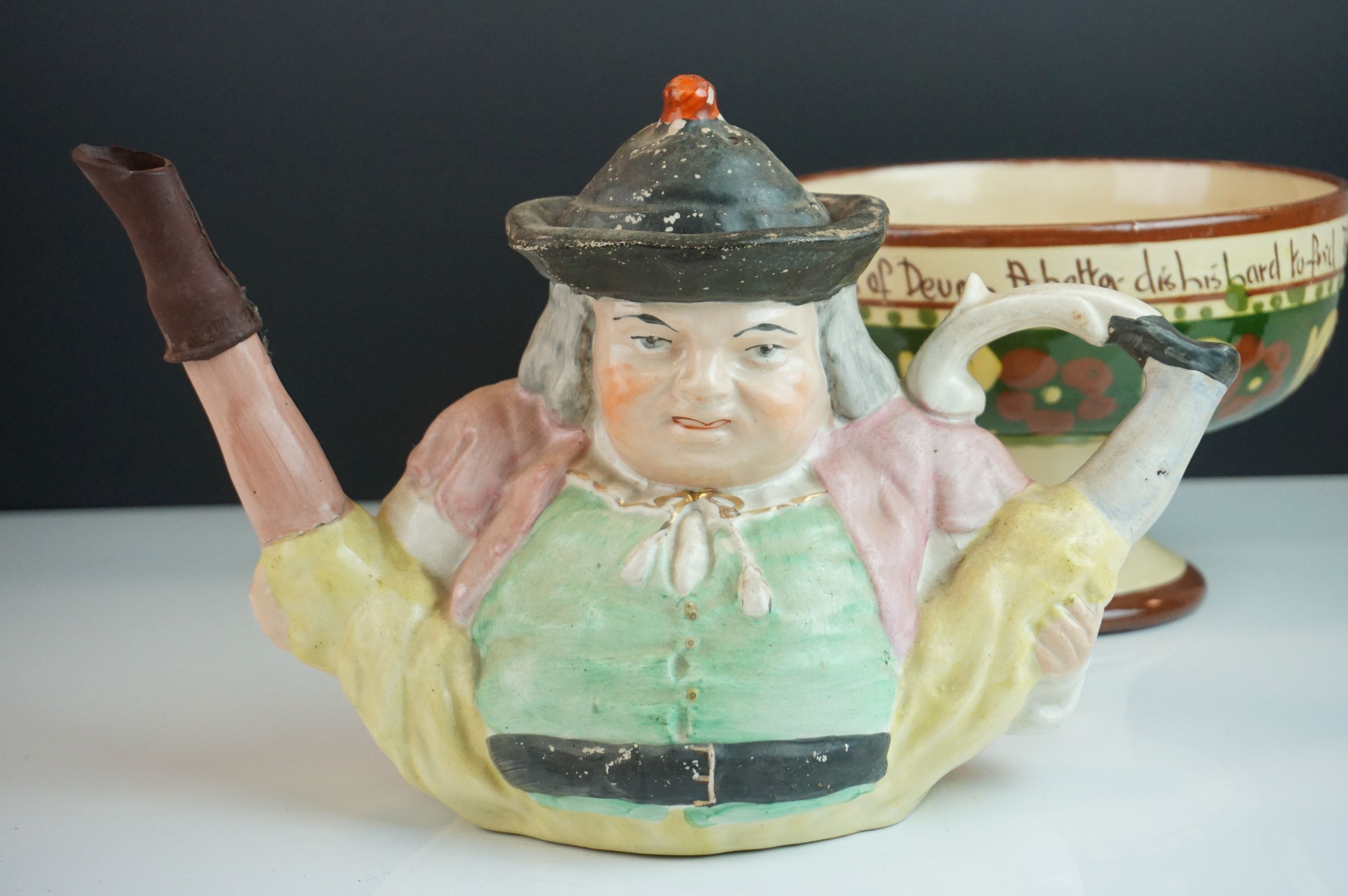 Ceramics including Torquay Mottoware Three Handled Mug and Footed Bowl, Royal Doulton Bunnykins - Image 6 of 9