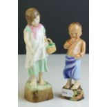 Two Royal Worcester Figures modelled by Freda Doughty from the Countries of the World series-