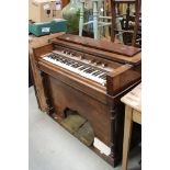 Late 19th / Early 20th century Small Oak Organ, 110cms wide x 86cms high