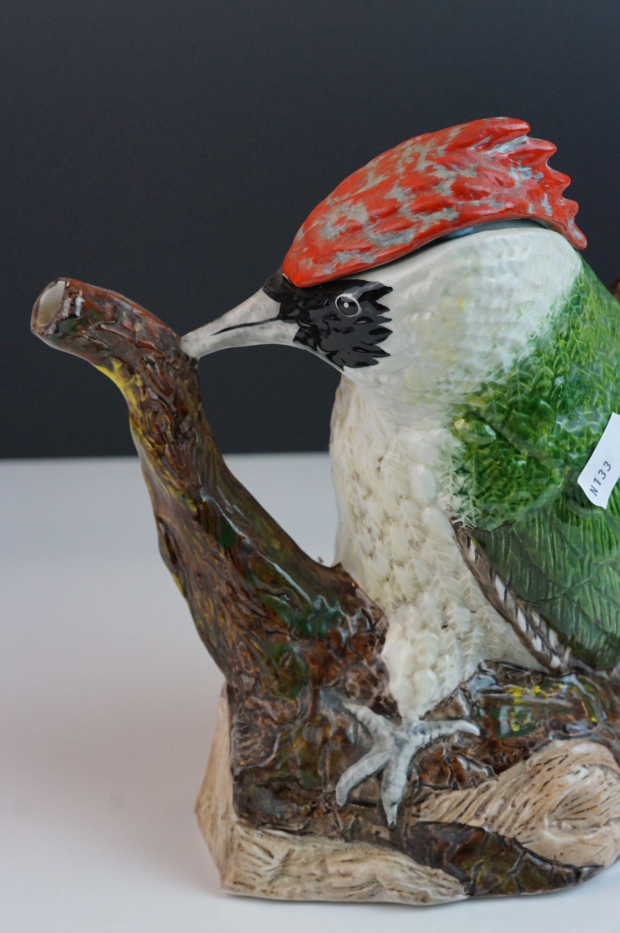 A Beswick Green Woodpecker figure impressed number 1219 green paper label together with a Royal - Image 9 of 12