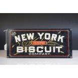 NewYork Fig Newton Biscuit Company sign.