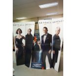 Three Cardboard Cinema Foyer Film Advertising Signs including Two Jams Bond Skyfall and the other