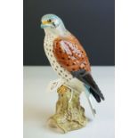 Beswick figure of a Kestrel impressed no 2316 and green paper label.