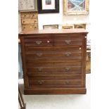 Edwardian Chest of Two Short over Three Long Drawers, 103cms wide x 100cms high