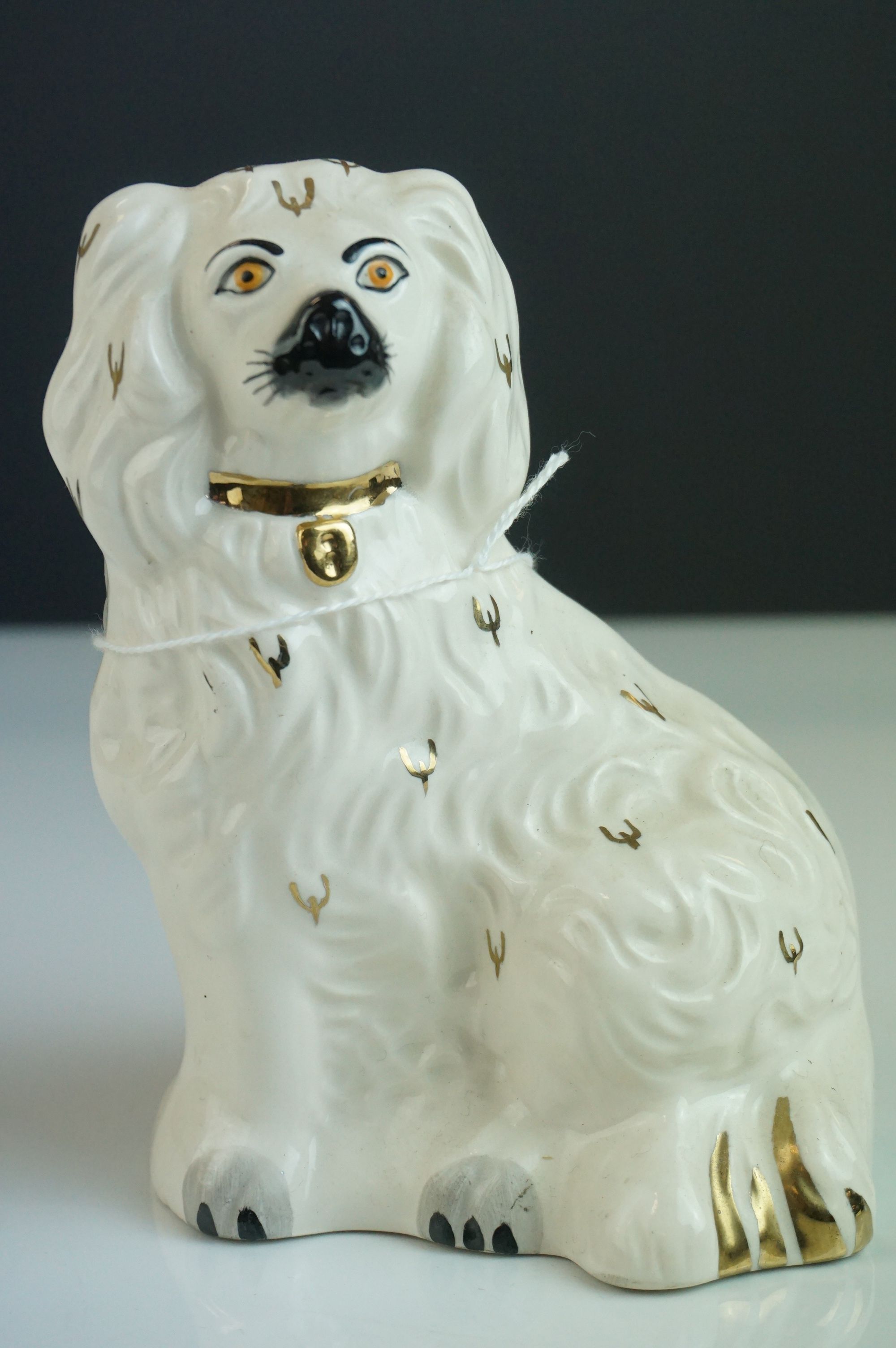 Pair of Royal Doulton Dogs in the form of Staffordshire Mantle Dogs, impressed marks 1378-6 L, 14cms - Image 5 of 8