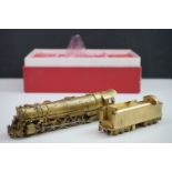 Boxed Key Imports HO gauge Timken 1111 Classic 4-8-4 Northern brass locomotive & tender, by