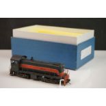 Boxed Alco HO gauge Diesel No 4348 brass locomotive, painted, appearing excellent with gd box