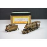 Boxed Gem Models HO gauge IM-105 Baldwin Mallet 2-4-4-2 brass locomotive & tender, unpainted,