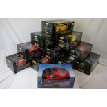 11 x Boxed 1:18 scale Burago models to include 2 x Ferrari testarossa (1984) (3004 and 3019), 3022