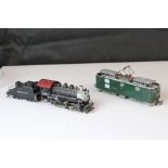 RP Model HO gauge 0-6-0 4473 Union Pacific brass locomotive & tender, painted and an unmarked HO