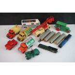 14 Mid 20th C Dinky diecast models to include 280 Mobile Midland Bank, Aveling Barford, Bedford x 2,