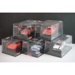 Five cased / boxed Carrera Evolution slot cars to include Dodge Charger 500 No 41 Riverside 1969,