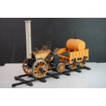 Hornby O gauge The Stephenson's Rocket live steam locomotive & tender with straight of track