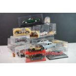 20 Diecast models of various scale, most contained within cases, include Leo Models Vintage