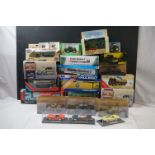 Collection of 22 boxed / cased diecast models to include Corgi World War II Collection, EFE, Solido,
