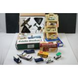 13 Boxed diecast models to include Atlas, Lledo and Great British Buses plus a few loose examples